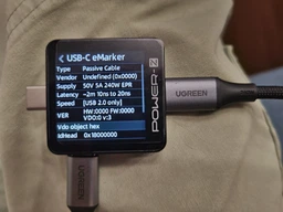 Кабель PD3.1 USB-C 240W UGREEN US535 Type-C для Type-C для швидкого заряджання ноутбука, планшета, телефона 5А 48V Supercharge Space Grey 2m (90440)