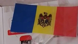 Прапорець Dobroznak Молдови Атлас(12х24см) без тримача