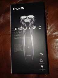 Электробритва аккумуляторная для мужчин Enchen BlackStone-C 3D, профессиональная электрическая бритва, черная фото от покупателей 4