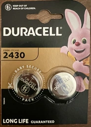 Литиевая батарейка Duracell CR 2430 DL 2430 Li Ion 3V 1шт