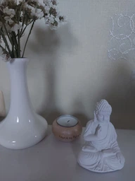 Статуэтка Just Home Будда Gautama 9 см белый фото от покупателей 3