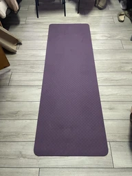 Килимок для йоги та фітнесу TPE (йога мат, каремат спортивний) OSPORT Yoga ECO Pro 6мм (FI-0076) Чорно-салатовий