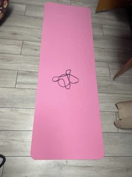 Килимок для йоги та фітнесу TPE (йога мат, каремат спортивний) OSPORT Yoga ECO Pro 6мм (FI-0076) Чорно-салатовий фото від покупців 1