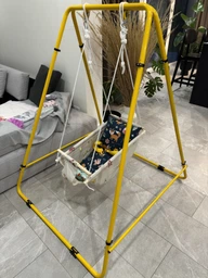 Качели напольные разборные для детей «Take&Ride baby swing home» Жовтий
