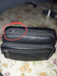 Мужская горизонтальная поясная сумка Vintage из натуральной кожи коричневая для делового стиля (bg214fash86)