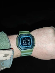 Годинник наручний з підсвічуванням Skmei 1988AG 5 ATM 45 мм Black/Green фото от покупателей 5