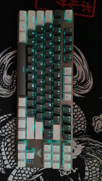 Клавіатура Aula Mechanical F3287 White/Grey Keycap KRGD Blue (6948391240688)