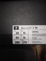 Мужские кроссовки для бега Adidas Galaxy 7 M ID8760 42.5 (8.5UK) 27 см Cblack/Ftwwht/Carbon (4067889668543) фото от покупателей 1