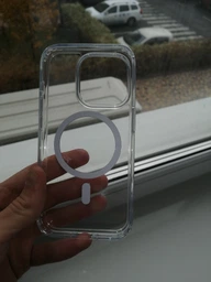 Противоударный чехол для iPhone 15 Pro с Magsafe IPAKY Comely Series Прозрачный