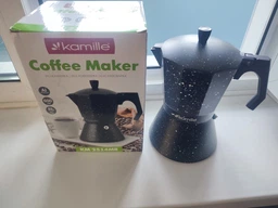Кавоварка гейзерна Kamille Andel Black 450мл на 9 чашок KM-2513MR