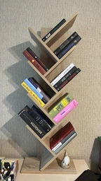 Книжкова підлогова полиця ЛДСП 40х110х21.6 см Сонома фото від покупців 14