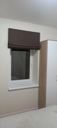 Римська штора мотузковий карниз класик рогожка-дімаут бузковий 40х170 см фото від покупців 8