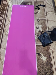 Килимок спортивний Cornix NBR 183 x 61 x 1 cм для йоги та фітнесу XR-0093 Purple/Purple фото від покупців 9