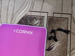 Килимок спортивний Cornix NBR 183 x 61 x 1 cм для йоги та фітнесу XR-0093 Purple/Purple фото від покупців 7