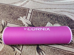 Килимок спортивний Cornix NBR 183 x 61 x 1 cм для йоги та фітнесу XR-0093 Purple/Purple фото від покупців 6
