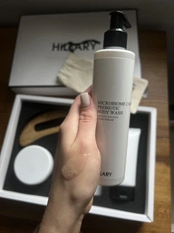 Подарочный набор шелкового ухода за телом с деревянным скребком Hillary Perfect Silk Body Care + Gua Sha: Кремовый скраб-антистресс + Крем-гель для душа + Крем для рук и ногтей + Увлажняющий лосьон-бустер M-11-382 фото от покупателей 1