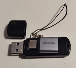 Адаптер Ugreen OTG to USB 3.0 Type-C Silver White с карабином (US270) фото от покупателей 3