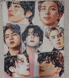 Картина по номерам 40×50 см Kontur. K-Pop БТС BTS Bangtan Boys DS0580