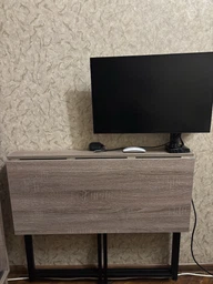 Стіл розкладний Моріс 900 Ferrum-decor 750x900x500 Чорний метал ДСП Каштан Арвадонна 16 мм (MORI9012)