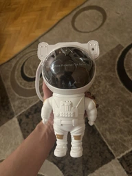 Ночник-Проектор звездного неба Астронавт Космонавт на луне Большой Лазерный светильник с пультом и таймером