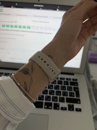 Силиконовый ремешок Sport Band для Apple Watch 41mm | 40mm | 38mm Starlight S/M фото от покупателей 11