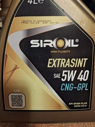 Моторное масло SIROIL ExtraSint 5W40 CNG-GPL 4 л (СТ-00147871) фото от покупателей 2