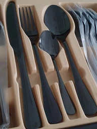 Набір столових приборів KitchenWare Middle 24 шт з нержавіючої сталі на 6 персон (10364-24) фото від покупців 4