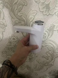 Диспенсер для бутильованої води електрична помпа для води сенсорна з акумулятором 1000 mAh біла Grant фото від покупців 1