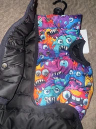 Курточка для собак WAUDOG Clothes рисунок Зубастые монстры L55 В 77-80 см С 50-55 см Multicolored (411-4048) фото от покупателей 1
