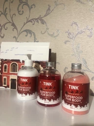 Новогодний подарочный набор Tink Make a Wish Гель для душа 250 мл + Лосьон для тела 250 мл + Бурлящая пудра 200 г (4823109410626) фото от покупателей 6