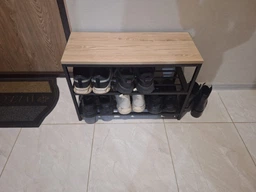 Банкетка універсальна Ferrum-decor Слайм 45x63x26 чорний ДСП Сосна Кембра 16мм (XK00006)