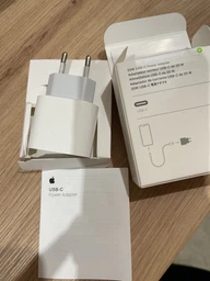 Комплект зарядний пристрій 20W адаптер для айфон + Type-C кабель 1м | Комплект Foxconn 20W кабель для iPhone, iPad, iPod зарядка MHJE3ZM/A фото від покупців 1