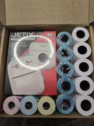 Детский портативный термопринтер Jetix Mini printer Blue с набором карандашей и термобумаги в комплекте (JMP-2-TPC1K) фото от покупателей 4