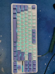 Клавиатура игровая механическая Aula Mechanical Aula F-87 White-Purple KRGD Blue switch фото от покупателей 4