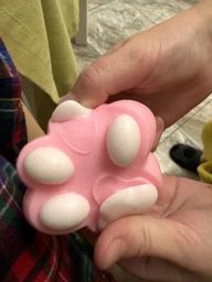 Игрушка-антистересс Squishy Сквиши Таба Лапка Котика розовая