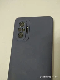 Силиконовый чехол HardCorner Xiaomi Redmi Note 10 Pro (с микрофиброй) Gray Blue (34856-6D)