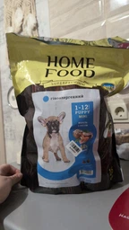 Сухой корм для щенков малых пород HOME FOOD For puppies 1-12 months Ягнятина и рис 1,6 кг