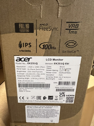Монитор 24.5" Acer EK251YEBI (UM.KE1EE.E01) фото от покупателей 6