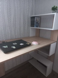 Стол компьютерный Moreli Christer Ш1416*В1226*Г600 Белый фото от покупателей 1