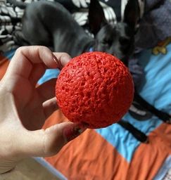Игрушка для собак WAUDOG Fun Red Ball термопластичный полиуретан 70 мм (25881232) фото от покупателей 8