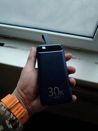 Повербанк 30000 mah потужний павербанк для роутера powerbank з ліхтариком і швидкою зарядкою 22.5w до вай фай роутеру умб для телефону смартфона фото від покупців 2