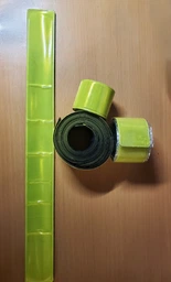 Комплект из 10 шт Светоотражающих браслетов фликер ВЕЛС 300*30мм Фиолетовый