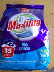Стиральный порошок Sano Maxima Bio Color 1.25 кг (7290000295343) фото от покупателей 5