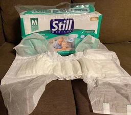 Підгузки для дорослих STILL Adult Diaper L 30 шт памперси великих розмірів 110-150 см для людей похилого віку з індикатором вологості з високою поглинальною здатністю та еластичними бортами для активного способу життя фото від покупців 15