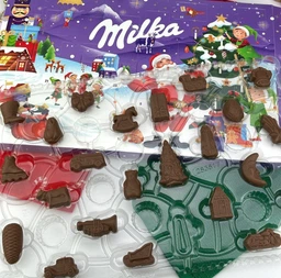 Адвент календарь Milka Advent Calendar Санта с конфетами фигурками милка шоколад 24 окошка подарок на новый год рождество 2025 200 г фото от покупателей 1