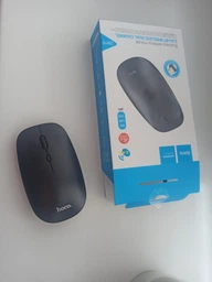 Беспроводная компьютерная мышь Hoco GM15 Art dual-mode business (Bluetooth, USB, 2.4 Ггц, 1600 dpi, оптическая, 10м, для макбука или ноутбука) - Черный фото от покупателей 1