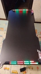Ігровий Геймерський Комп'ютерний Стіл BEISIJIE з RGB LED Підсвічуванням та Пультом, Гачком для Навушників та Підсклянником, 120*60*75 см