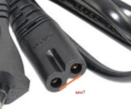 Сетевой кабель питания IEC C7 2pin принтера, AV-техники, зарядок, 1.5м