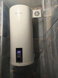 Бойлер Swan SRB-50w1 круглый slim 50л с сухим ТЭНом 2кВт фото от покупателей 1