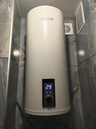 Бойлер Swan SRB-50w1 круглый slim 50л с сухим ТЭНом 2кВт фото от покупателей 2